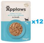 Applaws Cat Tonhalfilé tengeri herkentyűvel húslevesben 12x70 g