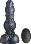 Creature Cocks Cyborg Cock Thrusting & Vibrating Silicone Dildo Dark Silver Vibrator