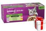 Whiskas WHISKAS TASTY MIX nedves macskaeledel Chef's Choice mártásban 40 x 85 g + ingyenes meglepetés a macskádnak