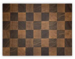 Wooden Amsterdam tölgy-diófa vágódeszka - sakkmintás (2 méret) (CHESS-40)