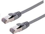 C-Tech UTP CAT6A Összekötő Szürke 50cm CB-PP6A-05 (CB-PP6A-05) (CB-PP6A-05)