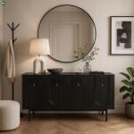 WIP MARLEN komód 155 cm, fekete