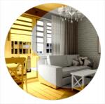 Kornik Hold Dekorációs Akril Tükör Kétszínű Ezüst & Arany (lun49)