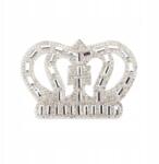 Little Angel Vasalható Nagy Korona fehér, strasszokkal király (C591)