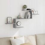 vidaXL Akasztós polc, betonszürke, 104x15x49 cm (853203)