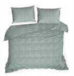 Eurofirany Ágyneműhuzat 220x200 menta színű, dekoratív varrásokkal (404179)