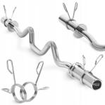 4FIZJO Griff Erősen Törhető Acél Krómozott Súlyzó Bilincs 120 CM (Gryf mocno łamany do ćwiczeń ze sztangą 120cm)