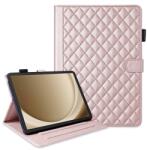  Husa LATTICE cu clapetă pentru Samsung Galaxy Tab A11+ roz deschis