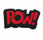 Little Angel Felvarró thermo nyomott mintás felirat Pow! piros (N562)