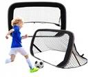  Labdarúgó kapu kicsi hordozható pop-up 120 x 66 cm fekete