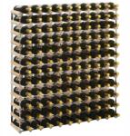 VidaXL Állvány 120 palack bor számára, tömör fenyőfa (282472)