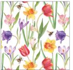 Ambiente Flowers in spring papírszalvéta 25x25cm, 20db-os