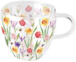 Ambiente Flowers in spring duplafalú üvegcsésze 250ml