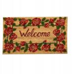 Clayre & Eef Lábtörlő Kókusz matrac gumírozott rózsákkal 75x45cm (ROMC)