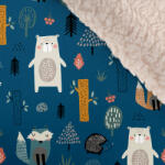 Takoy Téli softshell fehér báránybundával prémium premium petrol forest