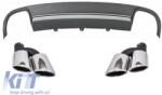 KITT Hátsó lökhárító diffúzor kipufogóvégekkel AUDI A4 B8 Facelift előtti Avant 2008-2011 modellekhez, S4 Dizájn (CORDAUA4B8S4)
