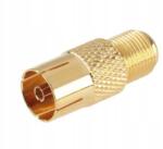 Lechpol TV-csatlakozó arany női aljzatokhoz, Tv/rf Out tunerekhez (ZLA0601-1)