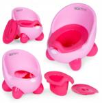 Ecotoys Bili Wc ülőke gyerekeknek kivehető betét csúszásgátló lábak rózsaszín (PP112 PINK)