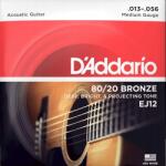 D'addario Akusztikus gitár húrok akusztika 80/20 Bronze Daddario EJ12 13-56 (EJ-12)
