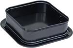 Berretti Négyzet alakú cipzáras tortaforma non-stick fekete szénacél 23, 5 (BR-8693)