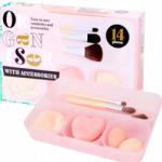  Smink Rendszerező Kiegészítőkkel 14DB-OS Szirmok Smink Ecsetek (ORGANIZER-14)