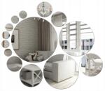 Kornik Akril Tükör Körök Ezüst 14 Darabos Készlet (LuZ2)