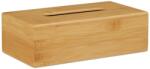 Relaxdays Szalvétatartó, bambusz, natúr barna, 8, 5 x 27, 5 x 15, 5 cm (10024621MA)