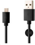 FIXED Cablu de date și încărcare fix, USB-A -> USB-C, 20 W, lungime 1 m, negru (FIXD-UC-BK)