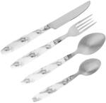 Welora Evőeszközkészlet, Welora, rozsdamentes acél és márvány, 12 darabos, fehér (JM1165452)