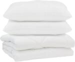 vidaXL Paplan párnával 3 pcs Fehér Mikroszálas 3377493 (3377493)