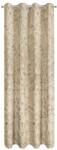 Eurofirany függöny, 135x250cm, bézs-szürke, poliészter anyag, rúddal rögzíthető (431702)