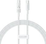 Baseus Cablu de date Baseus Gem, Fast Charging, USB Type-C la USB Type-C 100W, 1m, Alb