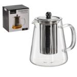 ramiz Hőálló üveg teáskanna fém fedéllel és szűrővel - 1300ml (LUT1571)