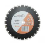 Breckner Disc diamantat segmentat 450x25.4mm, B40 segment 12mm pentru asfalt-beton, caramida, sapa Breckner Germany Disc de taiere