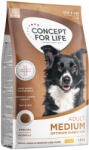 Concept for Life 4x1, 5kg Concept for Life Medium Adult száraz kutyatáp új receptúrával