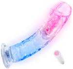 SuperLove LED Vibrating Dildo with Remote Small Dildo