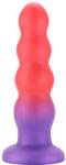 SuperLove Bumpy Silicone Anal Trainer Dildo 16cm Red-Purple Dildo