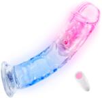 SuperLove LED Vibrating Dildo with Remote Large Dildo