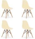 Bravolo OSAKA Krémszínű Szék / Természetes Lábak x 4