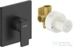 Duravit MANHATTAN falsík alatti kád/zuhany csaptelep alaptesttel, matt fekete MH4210007046 (MH4210007046)