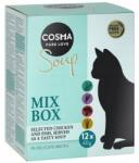 Cosma Soup Leves különböző ízű csemege macska nedves eledel MIX Box 12 db x 40g