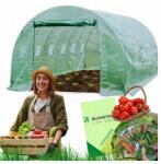  Fóliaalagút 6x3 Kerti Üvegház Fólia Zöldség sátor 18m2 Ajándék (GM-GH-165A-TUNEL)