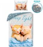 Halantex Ágyneműhuzat alvó vörös kiscicákkal, aranyos macskákkal Cute zsák (CD-0038BL)