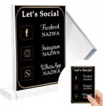 Style Couture Akril Üveg Képkeret Cégreklámhoz Közösségi Médiához Wa (Ramka Akrylowa Social Media Reklama)