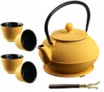  Żeliwny Zestaw Do Herbaty 8-CZĘŚCIOWY Żółty Czajnik Imbryk 900ml (6975848998793)