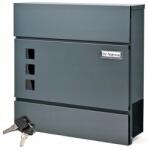 TabPrint Nagy Méretű, Modern Acél Levélszekrény Újságtartóval, Erősített Kivitel (SKRZYNKA POCZTOWA NA LISTY GAZETNIK)