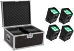  EUROLITE Set 4x AKKU IP UP-4 Entry QCL Spot QuickDMX + Case (20000936)