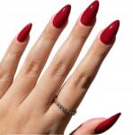 Deni Carte Műköröm Műköröm Ragasztóval 24DB Zselés Piros Bordó Mandula (5902670836659)