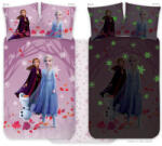 Disney Jégvarázs Purple sötétben világító gyerek ágyneműhuzat 100×135 cm, 40×60 cm Nr1