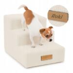 DOGESTE Lépcsők Kutya Macska Lépcső 3 lépcső rámpa emelvény 32 cm Gravírozás név Ingyenes (schodki 3 stopnie BARANEK jasny beż)